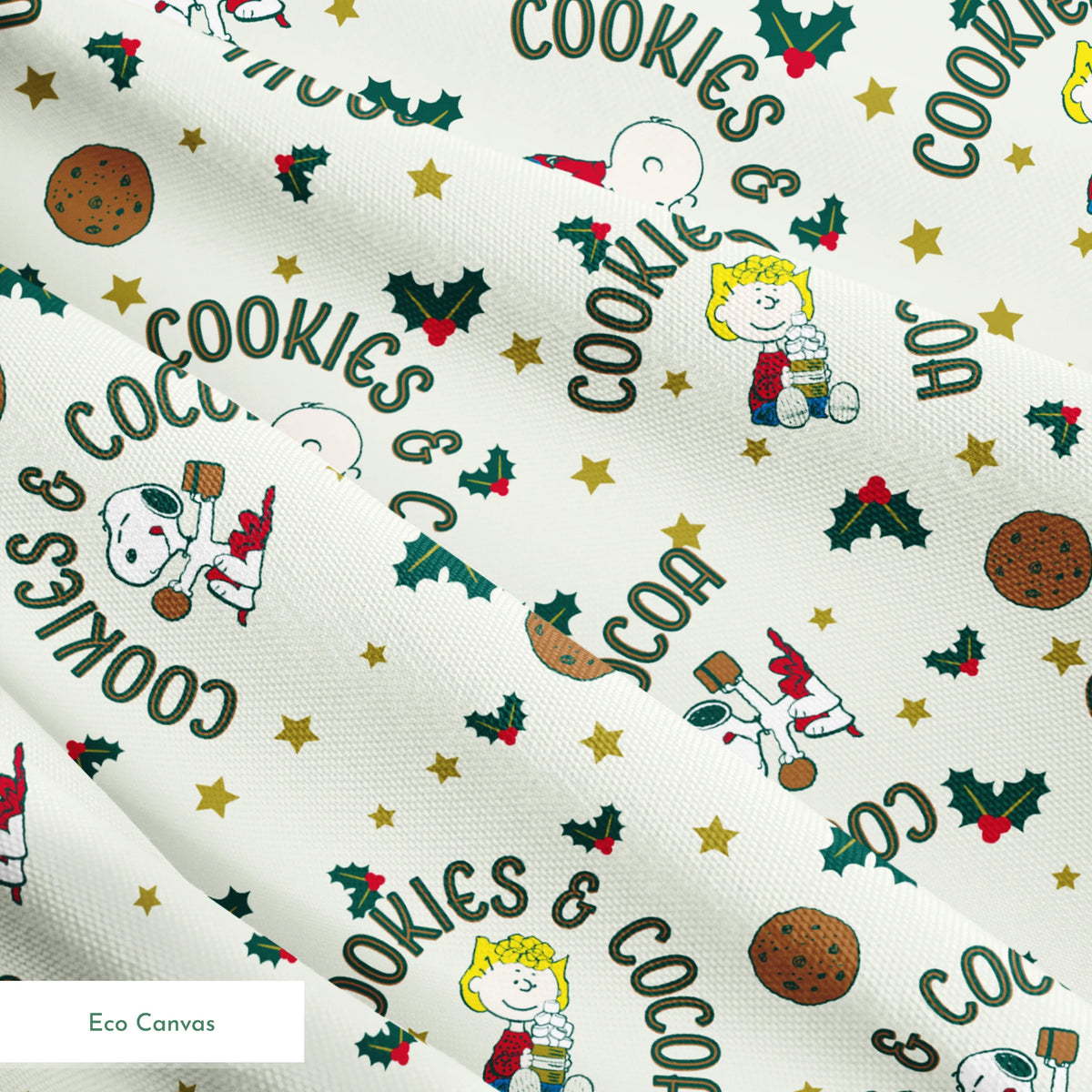 Peanuts Christmas Cookies & Cocoa Fabric