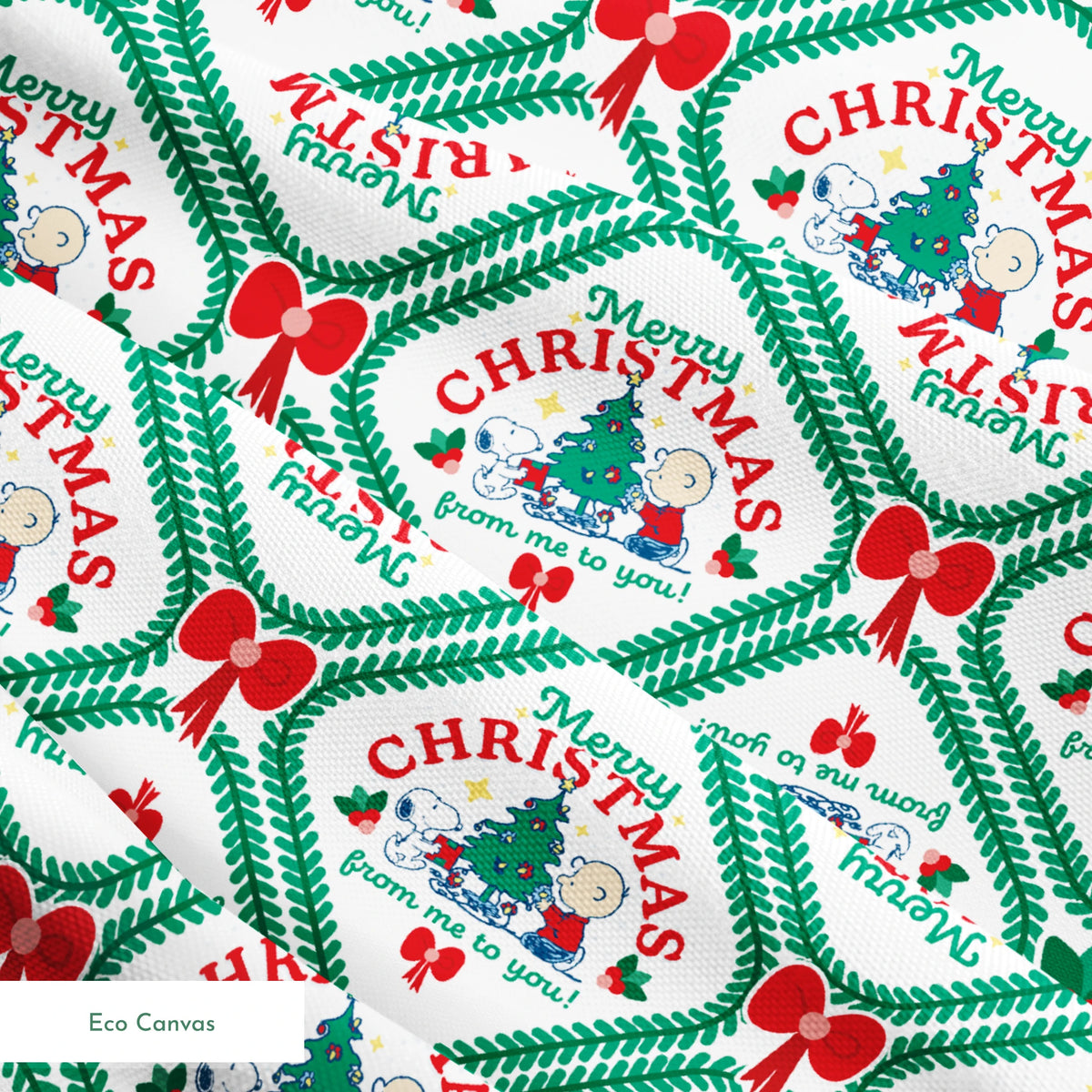 Peanuts Merry Christmas from Me to You Fabric