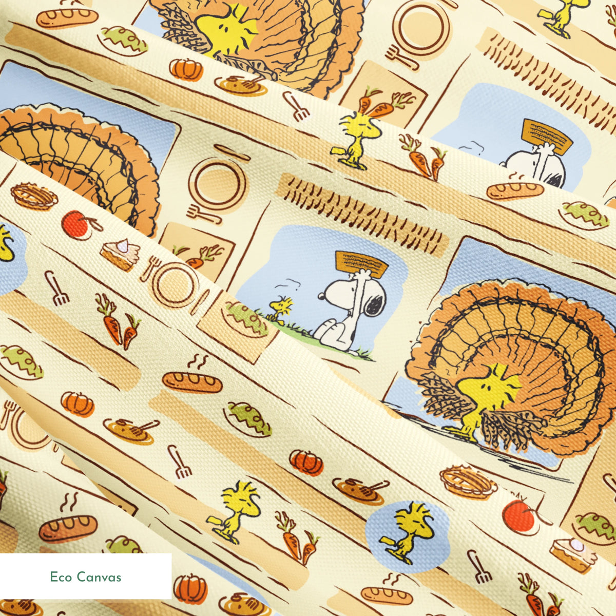 Peanuts Thanksgiving Woodstock Comic Fabric