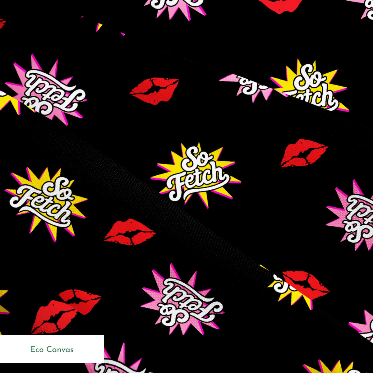 Paramount Mean Girls  So Fetch on Black Fabric
