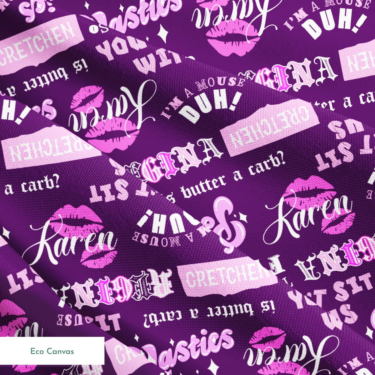 Paramount Mean Girls  The Plastics on Purple Fabric