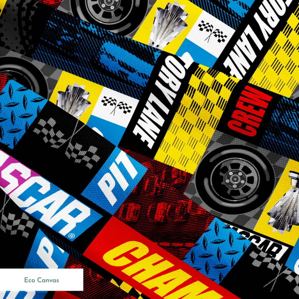 NASCAR® Retro Racing Patchwork Fabric