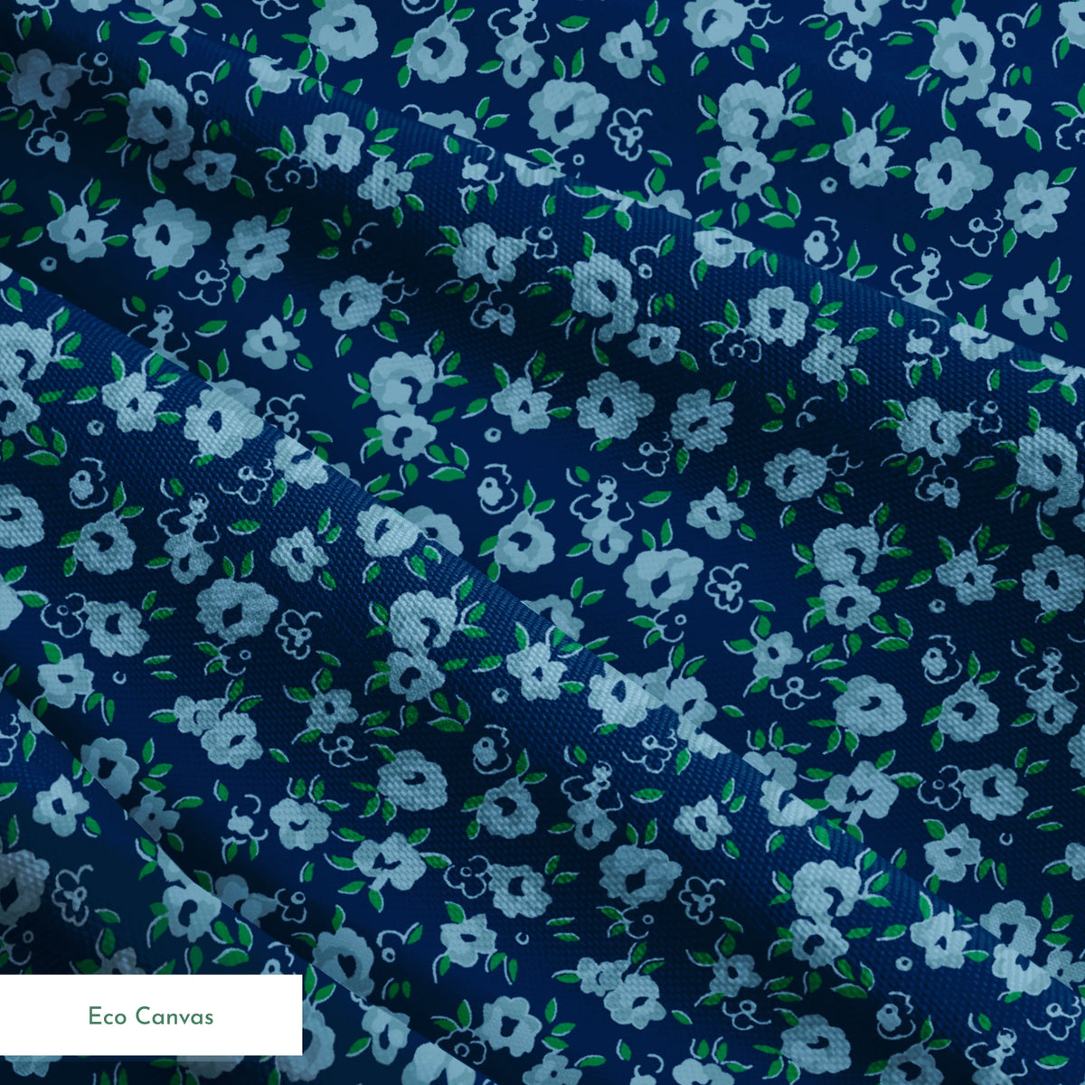 Posie on Navy Fabric