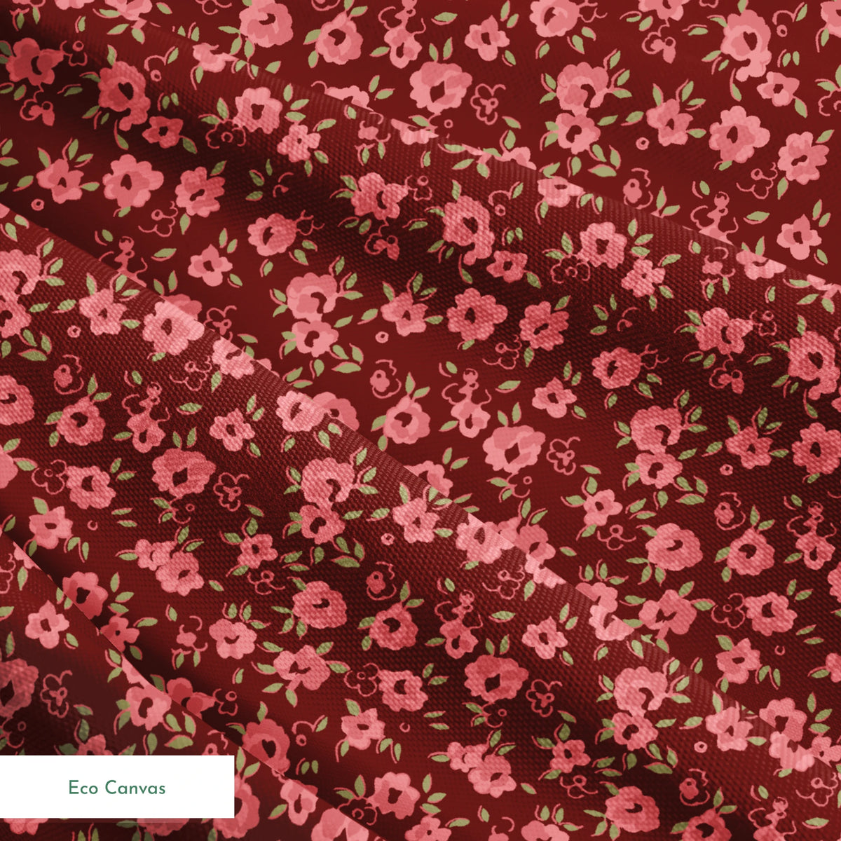 Posie on Garnet Fabric