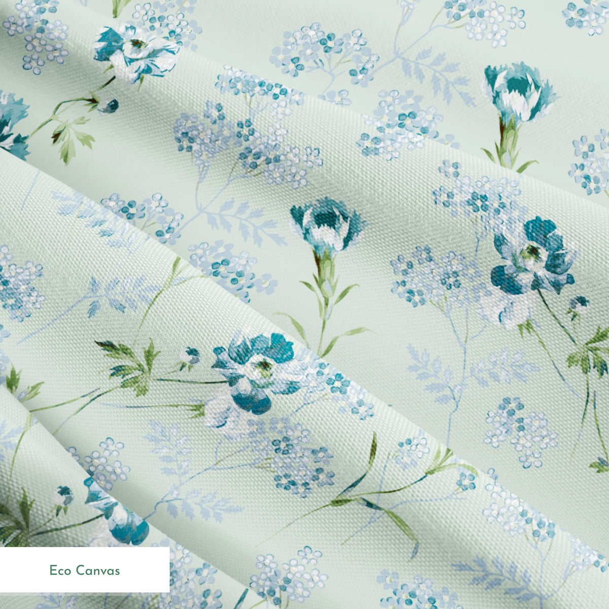 Pauline on Silver Sage Fabric