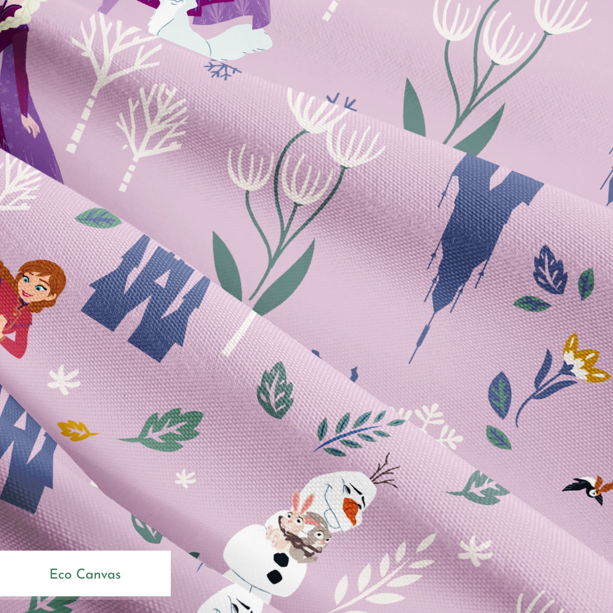 Disney Frozen  Winter Adventure on Purple Fabric