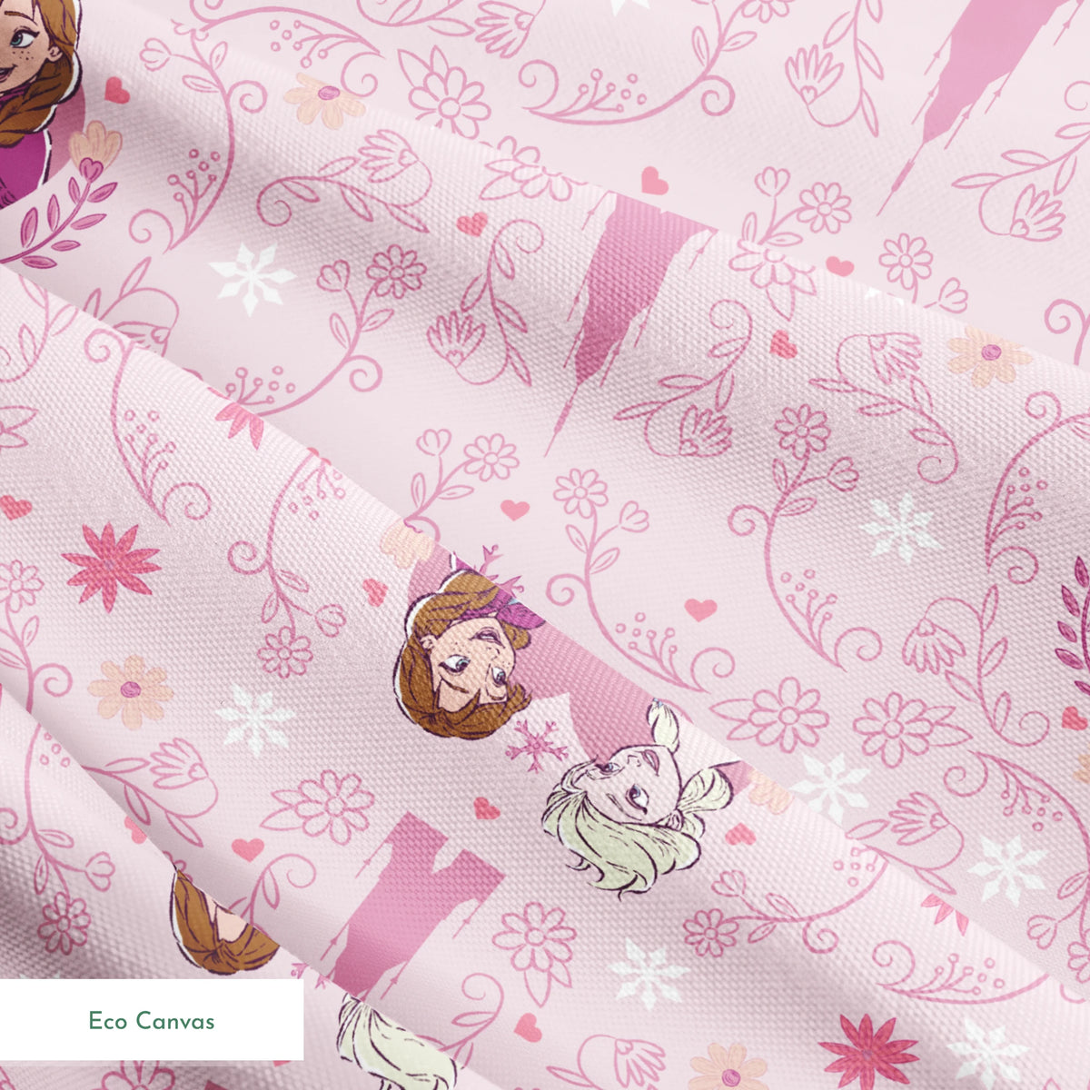 Disney Frozen  Sisterly Bond on Pink Fabric