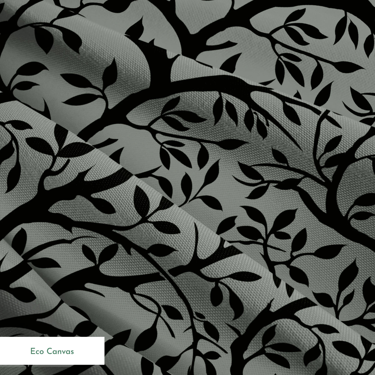 Winding Willow on Black Days Fabric
