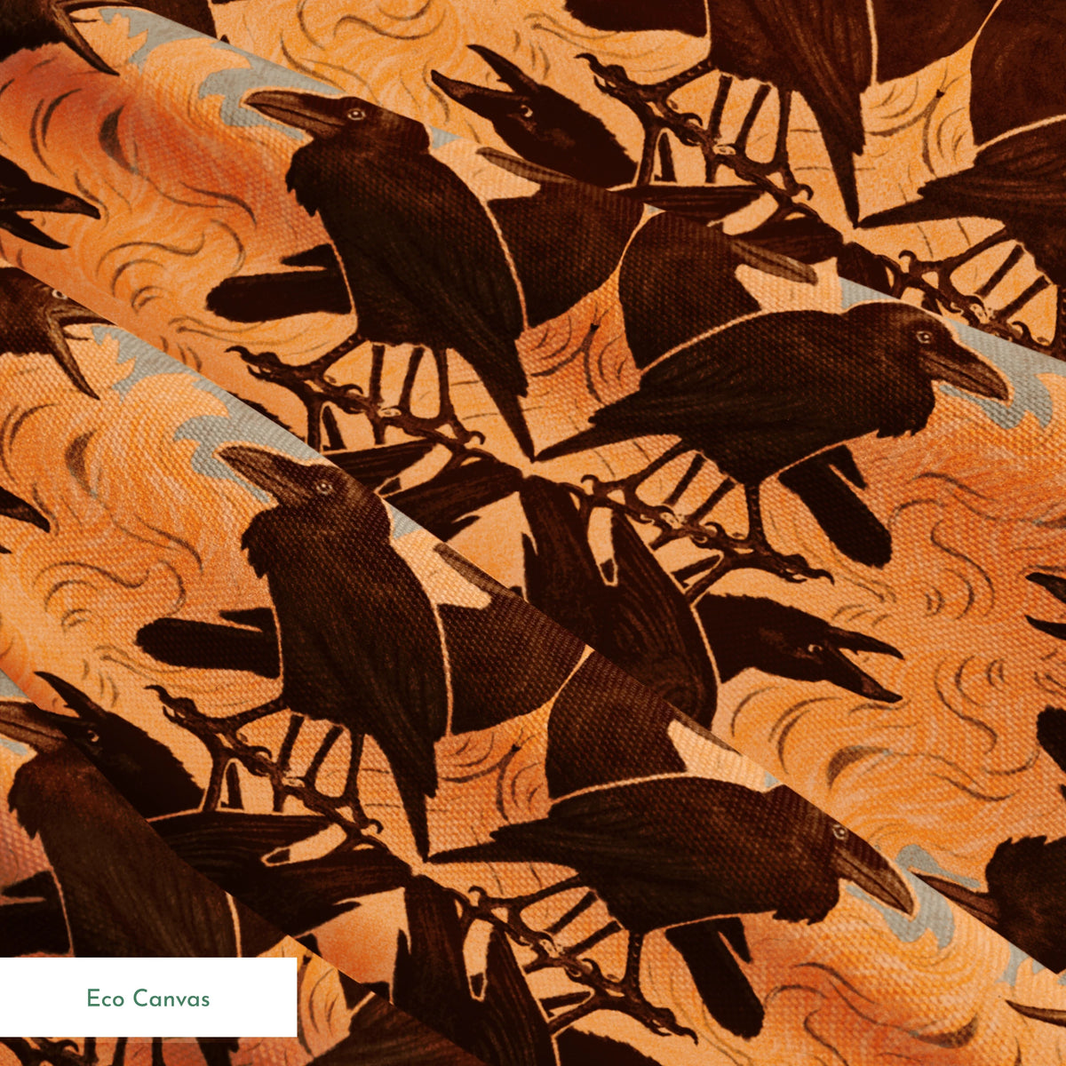 Raven Ramble on Black Days Fabric