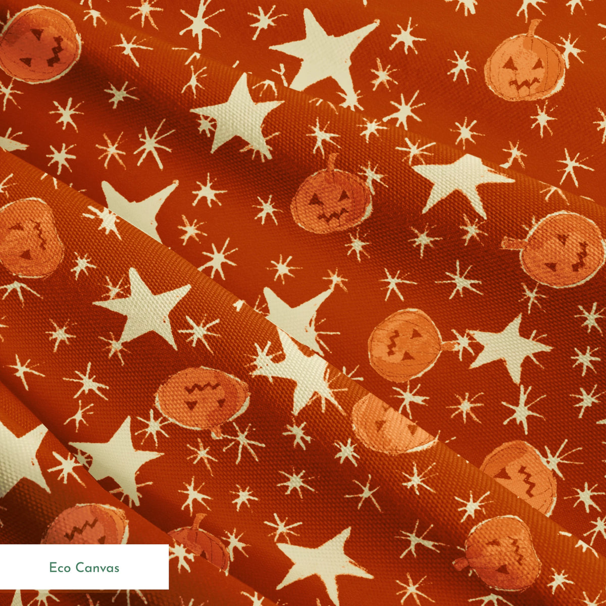 Pumpkins on Spiced Fabric
