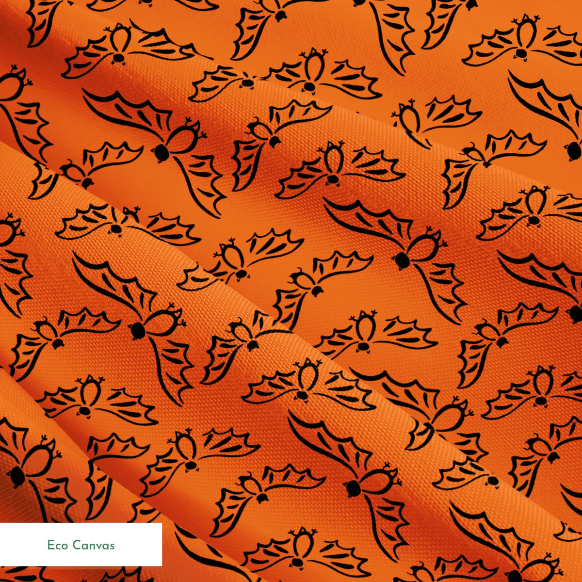 Flying Bats on Red Warty Fabric