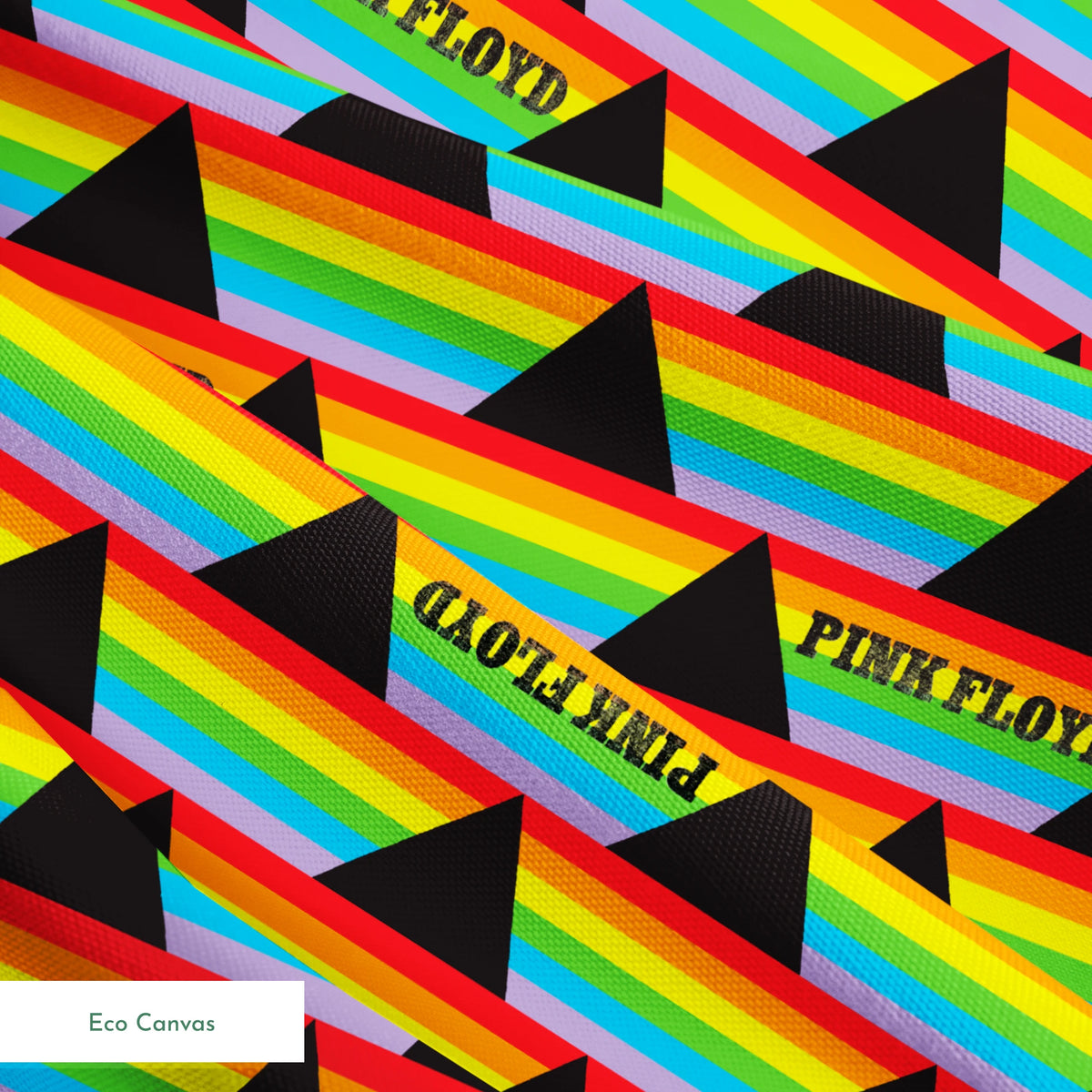 Pink Floyd Dark Side Rainbows Fabric