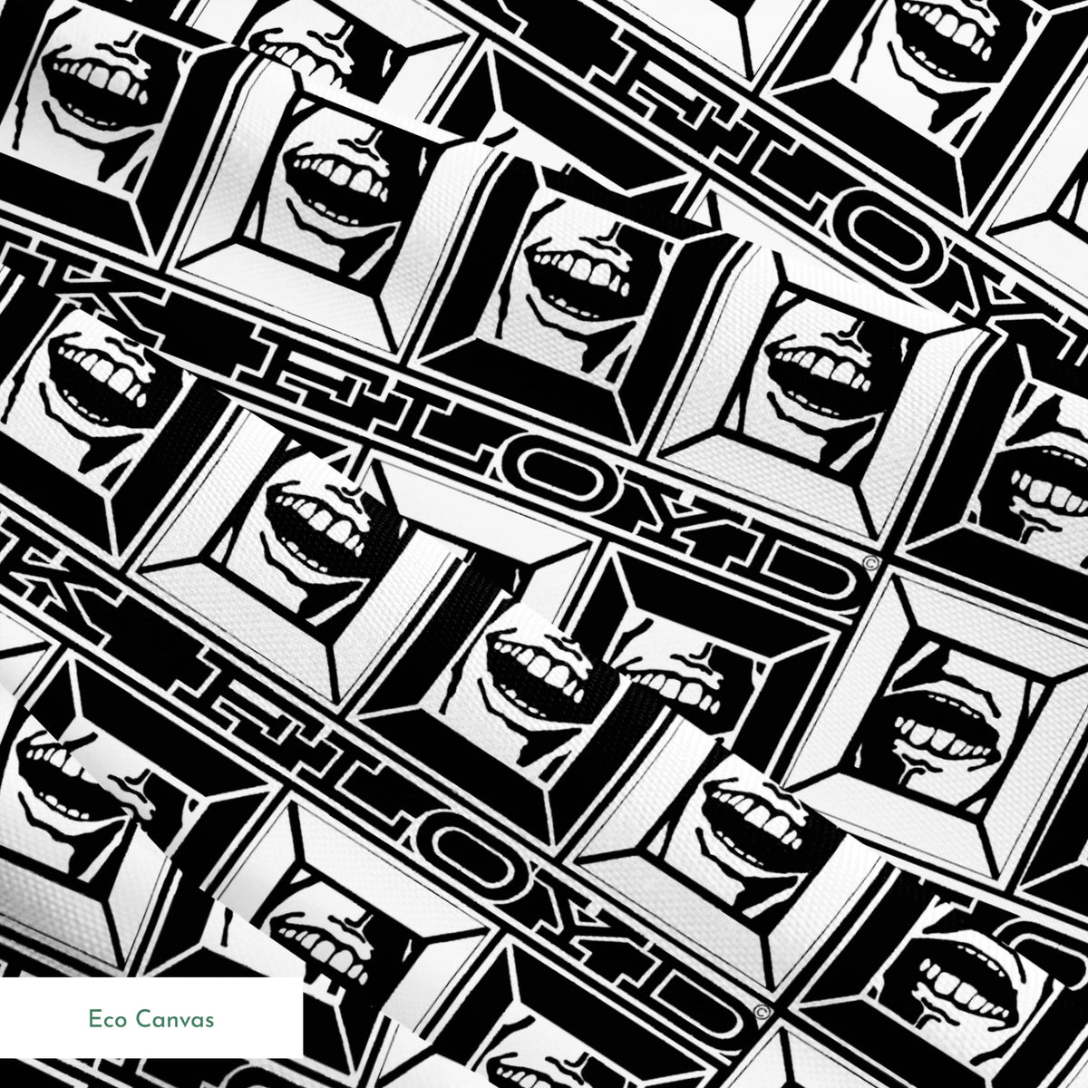 Pink Floyd Bank Smiles Fabric