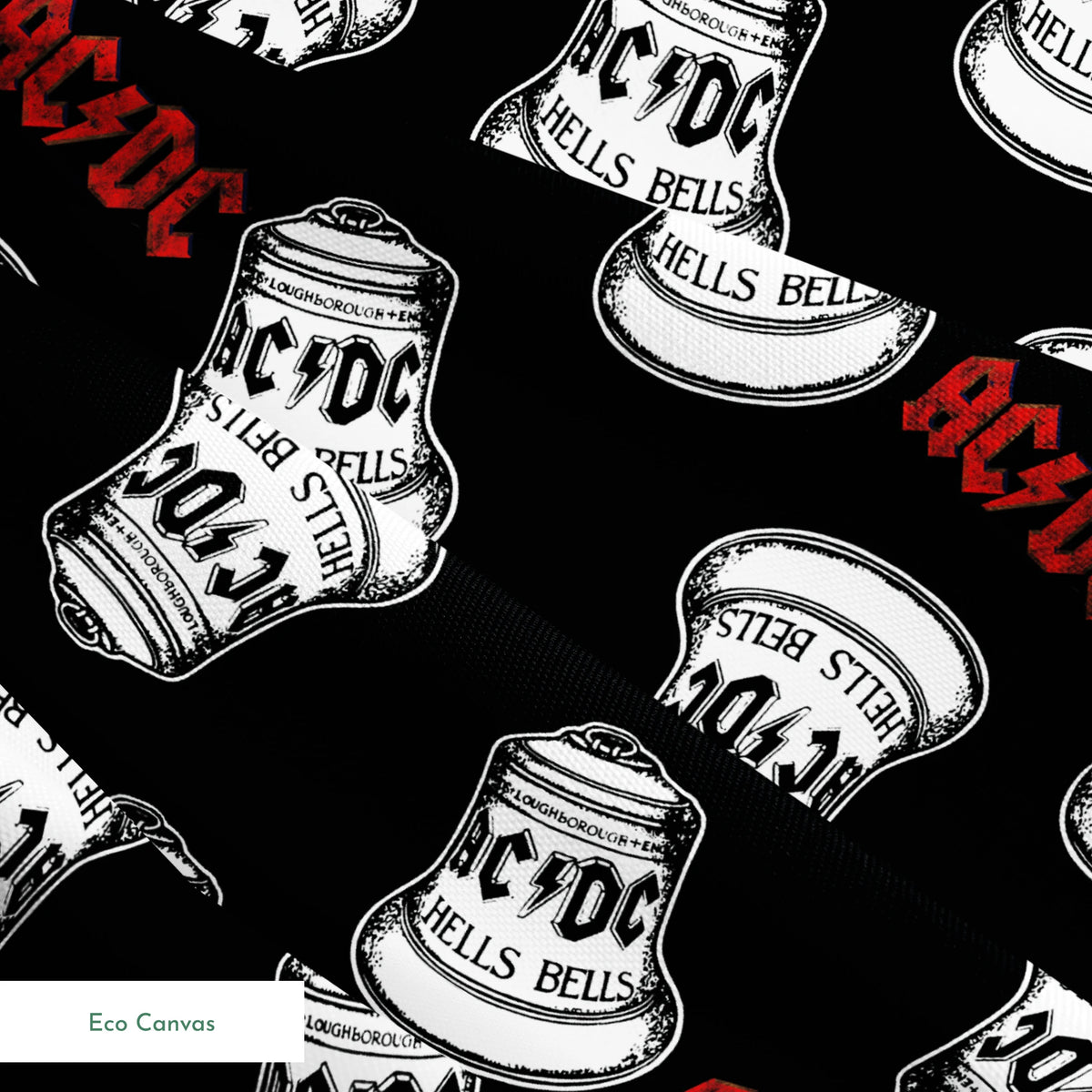 AC/DC Hells Bells Toss Fabric