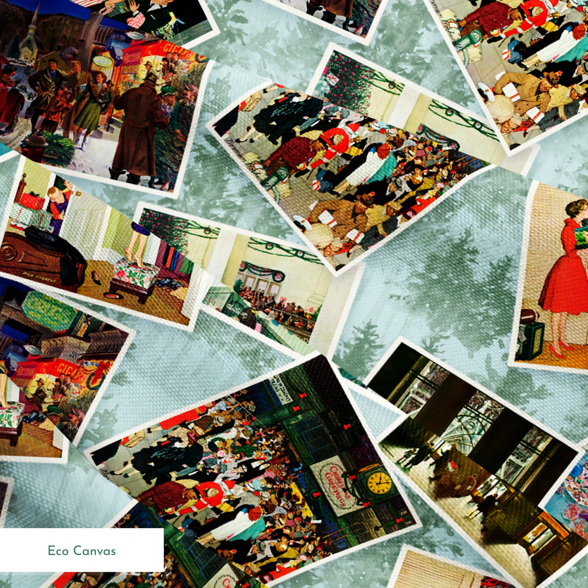 Saturday Evening Post  Holiday Memories Fabric