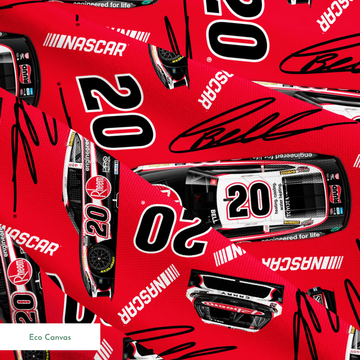NASCAR® Christopher Bell Toss on Red Fabric