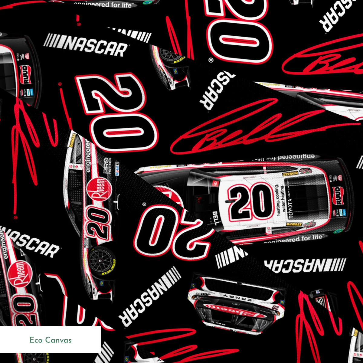 NASCAR® Christopher Bell Toss on Black Fabric