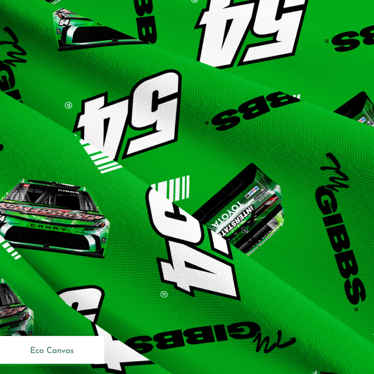 NASCAR® Ty Gibbs Toss on Green Fabric