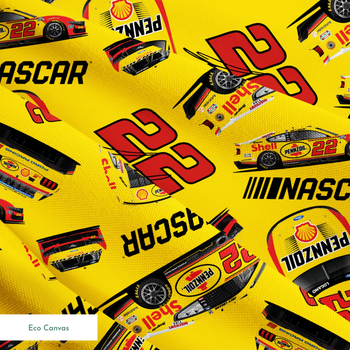 NASCAR® Joey Logano Toss on Yellow Fabric