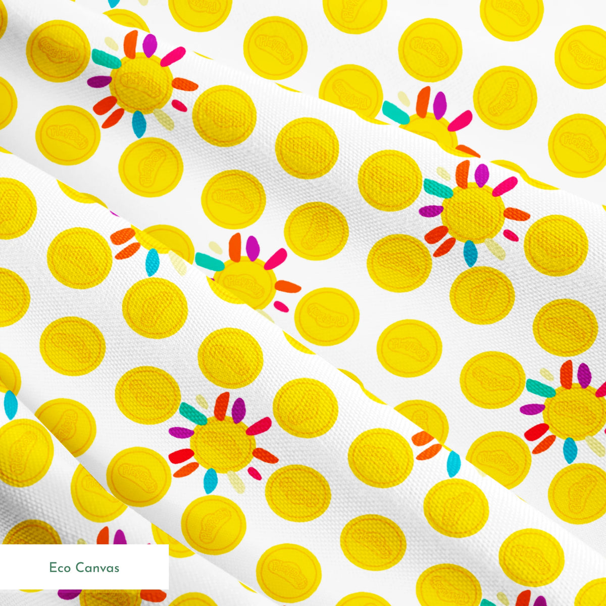 Hasbro Play-Doh Bright Suns on White Fabric