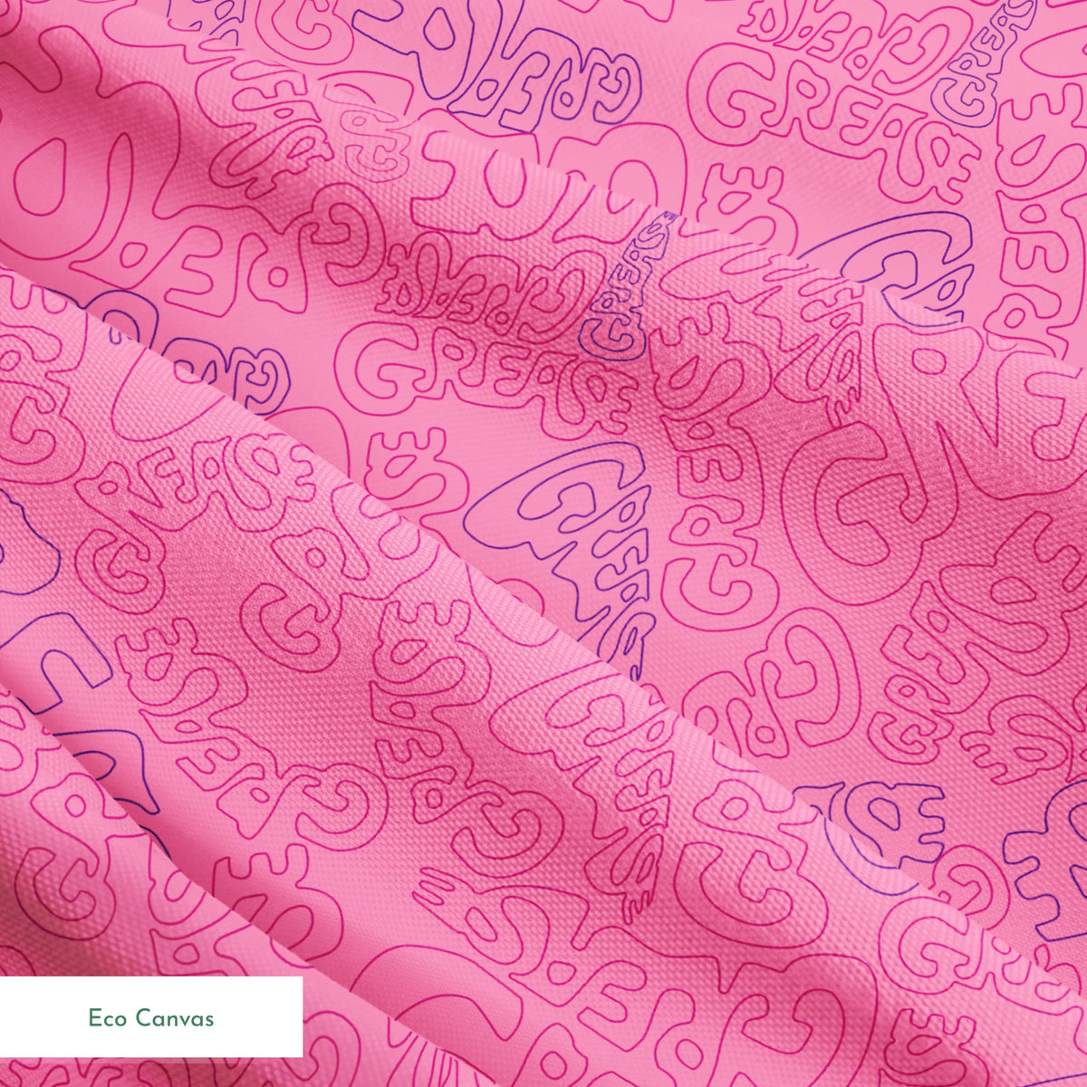 Paramount Grease  Title Toss on Pink Fabric
