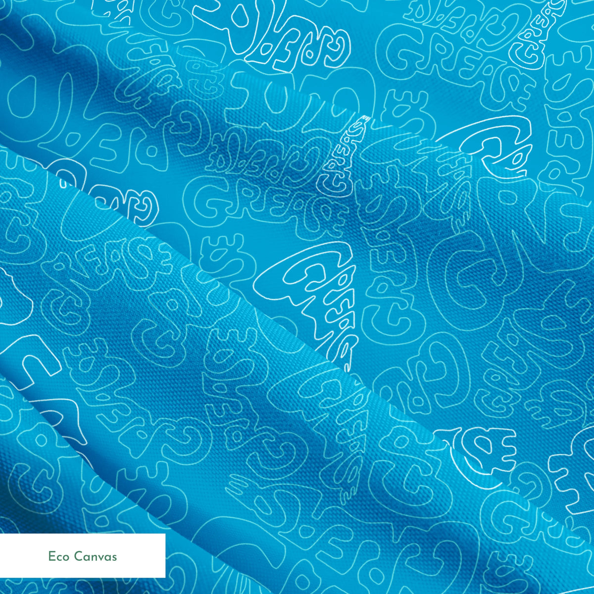 Paramount Grease  Title Toss on Blue Fabric