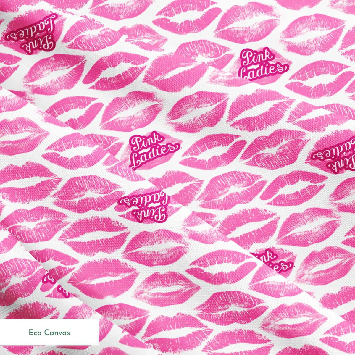 Paramount Grease  Pink Ladies Lipstick on Pink Fabric
