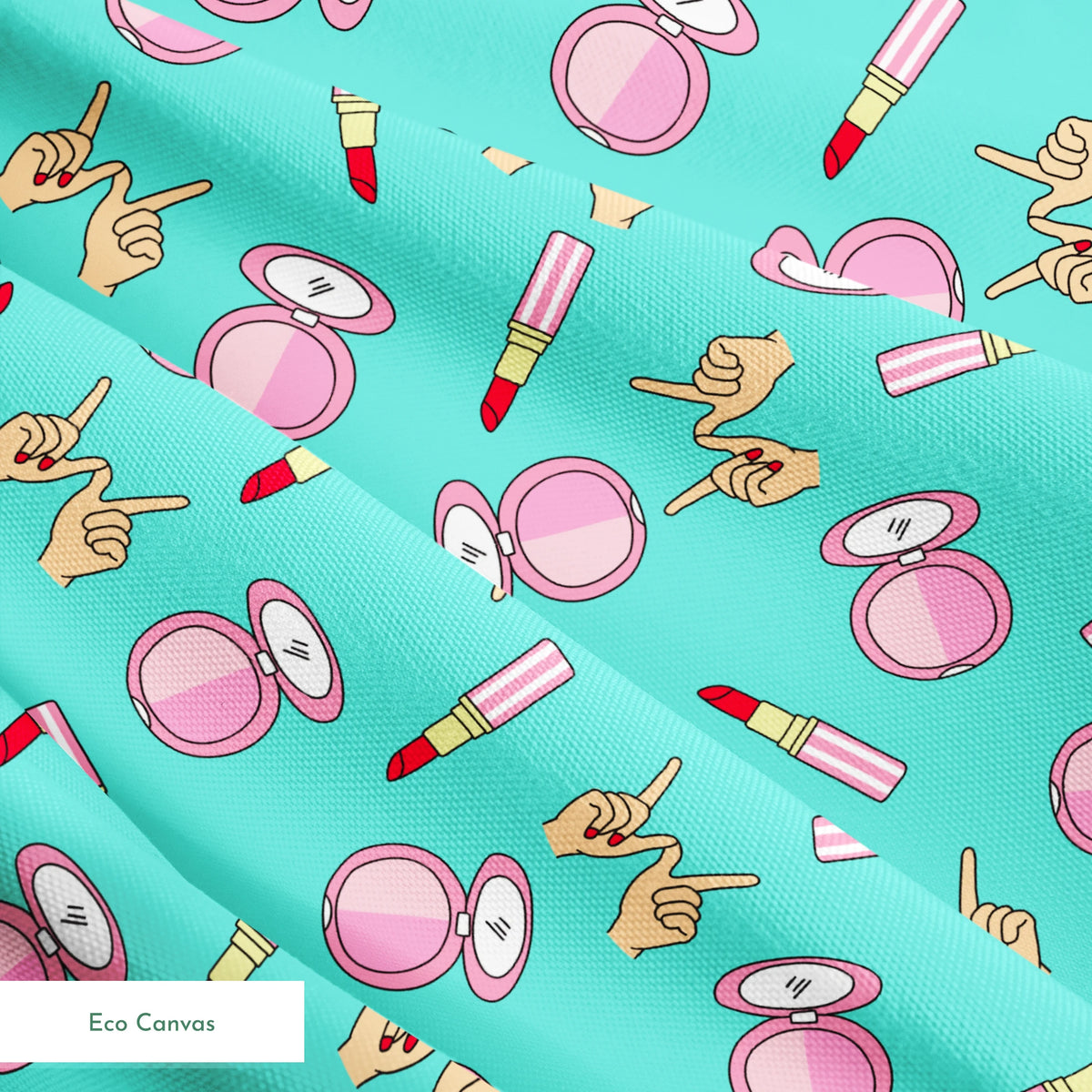 Paramount Clueless  Whatever! on Teal Fabric