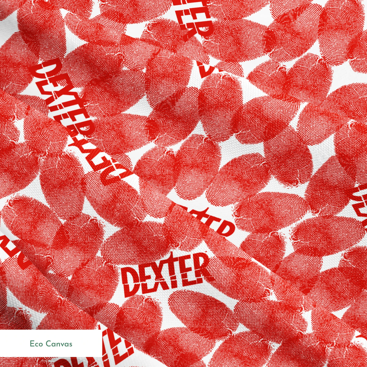 Showtime Dexter Fingerprints on Red Fabric