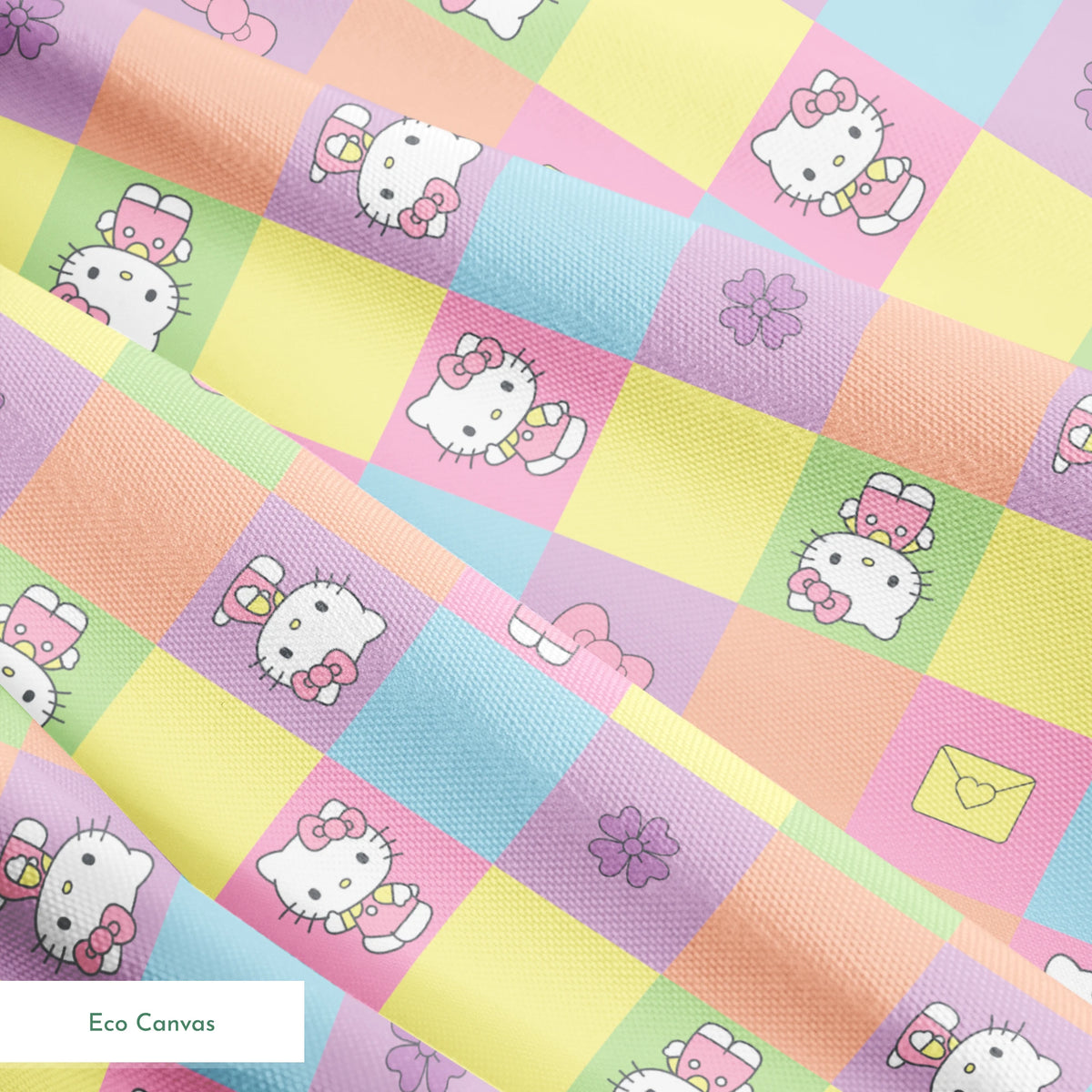 Hello Kitty® Pastel Blocks Fabric