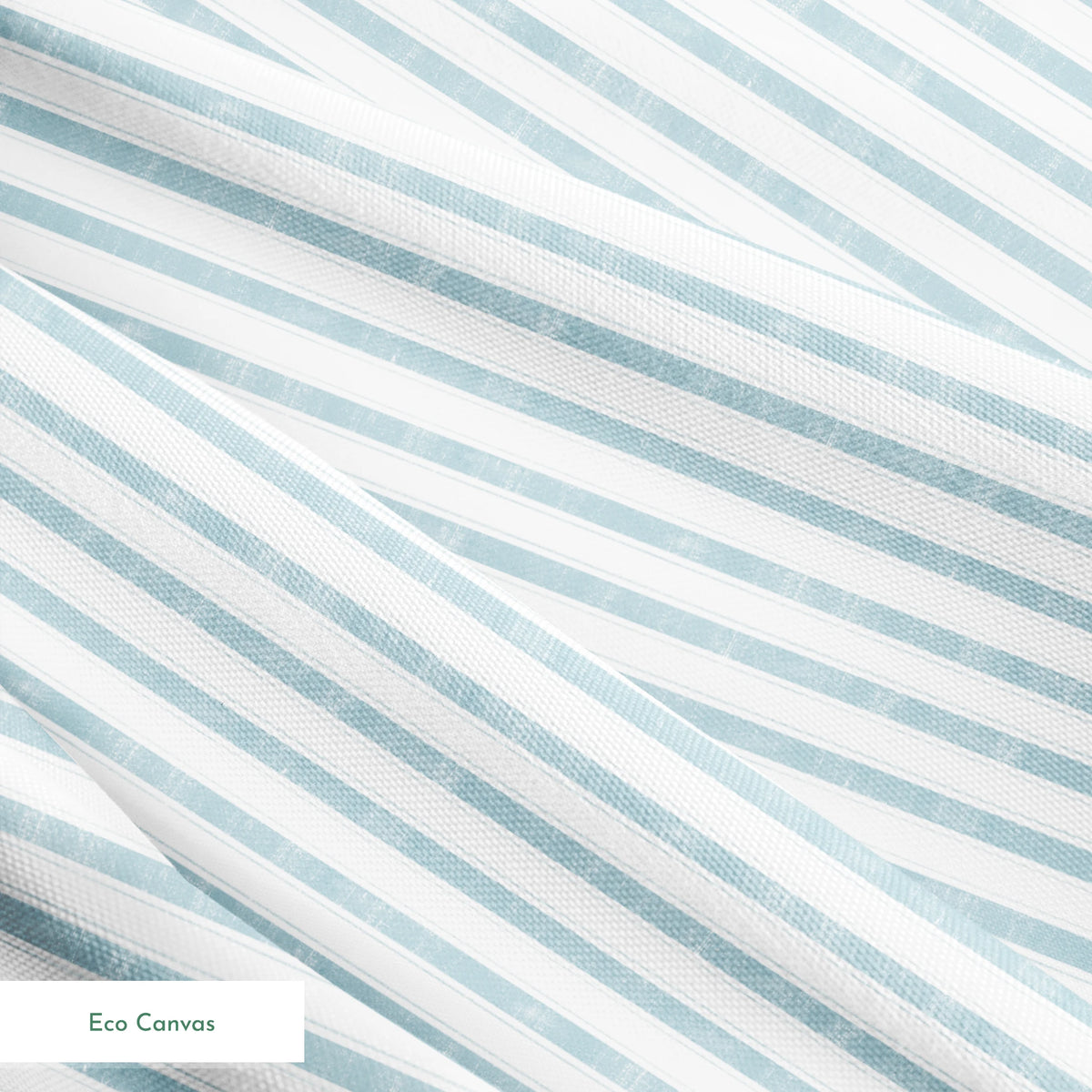 Danielle Murray Blue Stripes on White Fabric