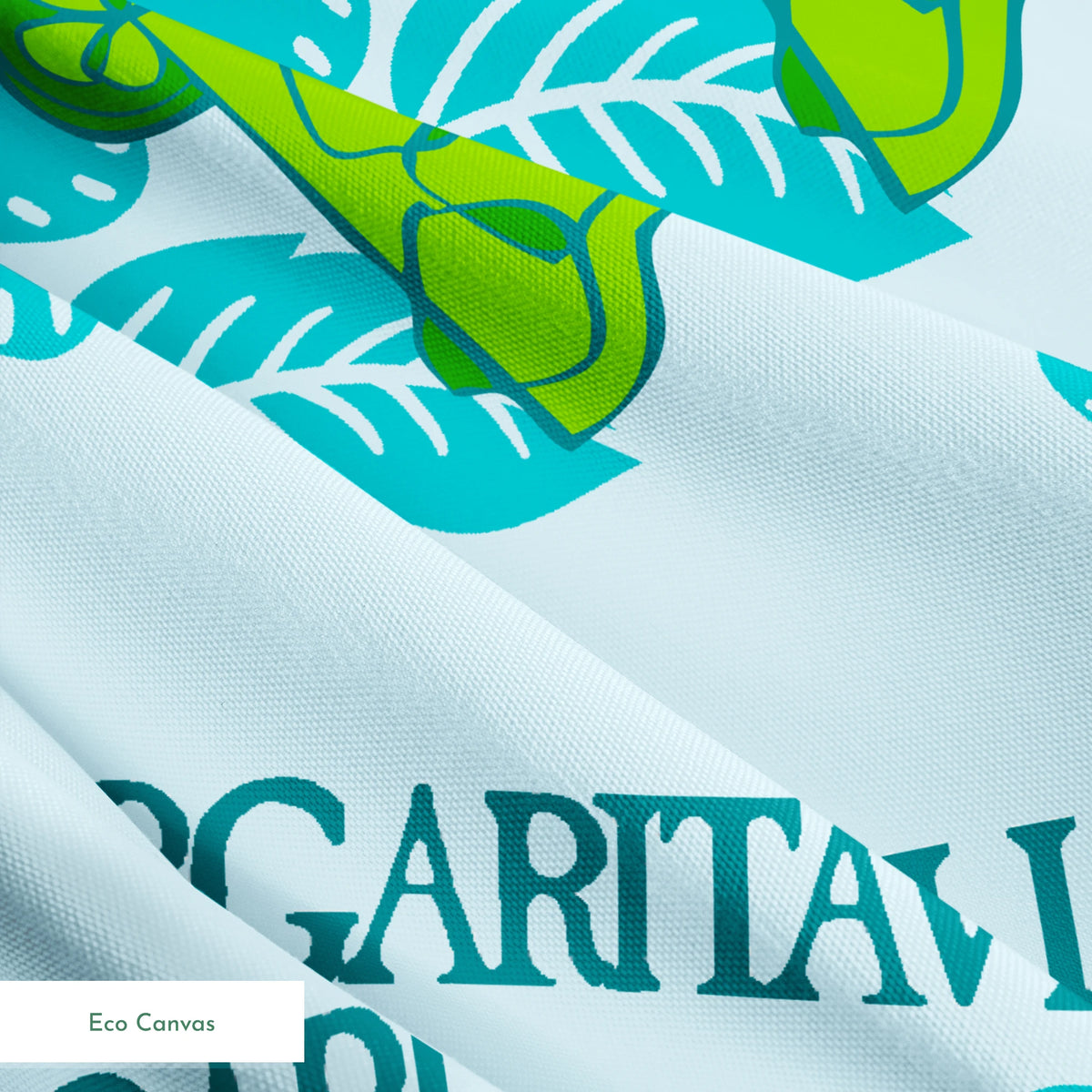 Margaritaville Tropical Floral on Blue Fabric