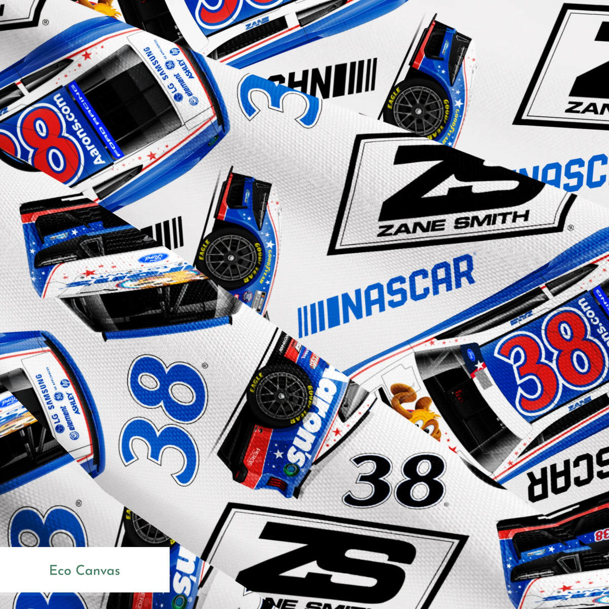 NASCAR® Zane Smith Toss on Grey Fabric