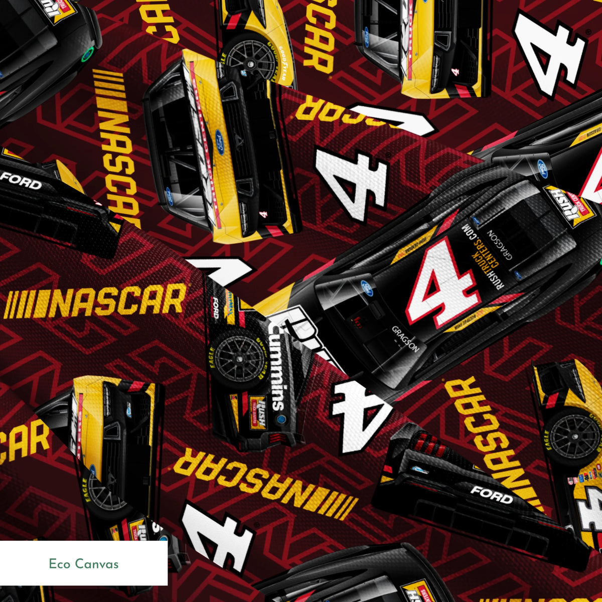 NASCAR® Noah Gragson Toss on Dark Red Fabric
