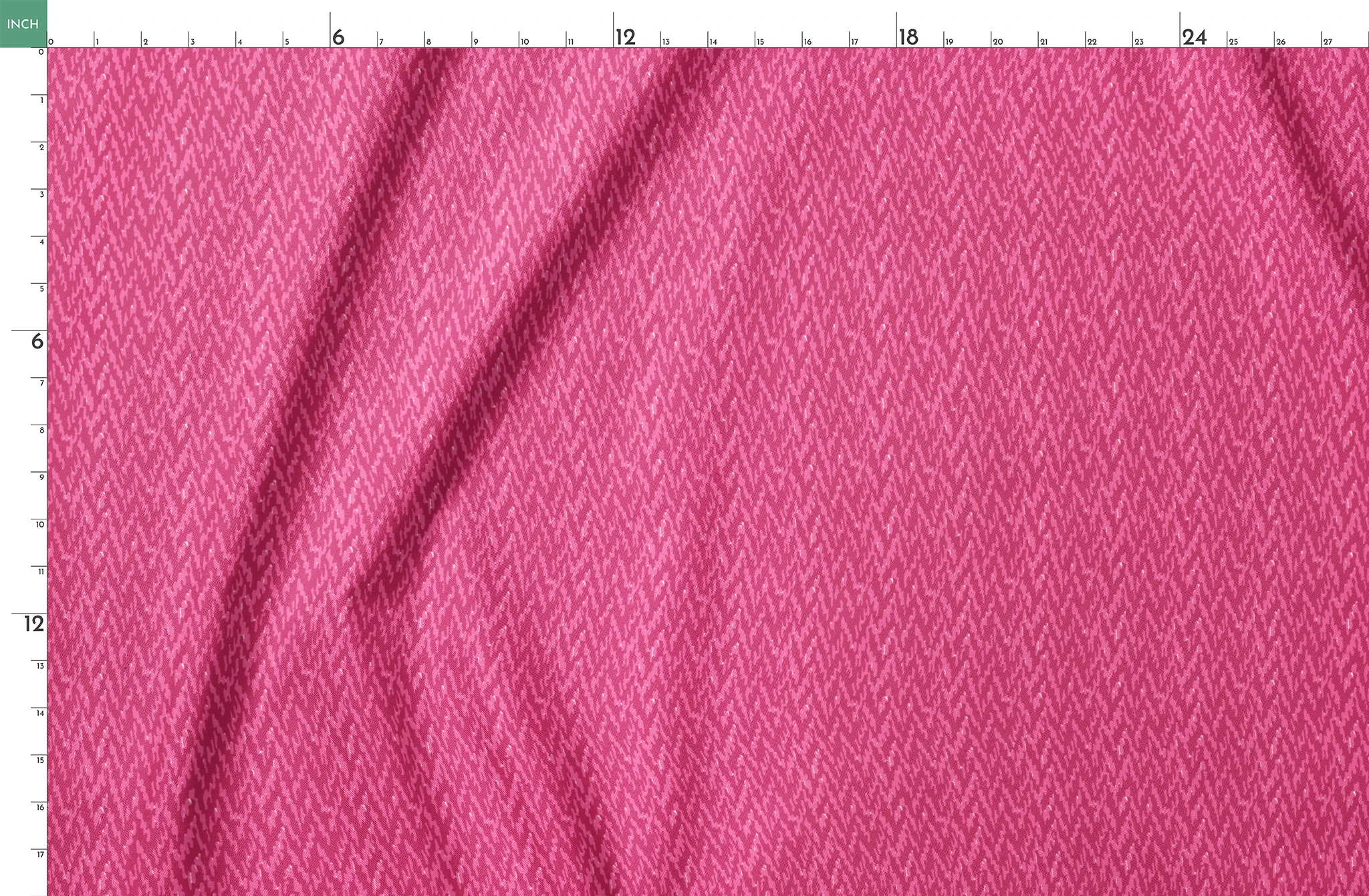 Pink abstract pattern with vertical wavy brushstrokes in varying shades of magenta and light pink springs fatquarter mockup