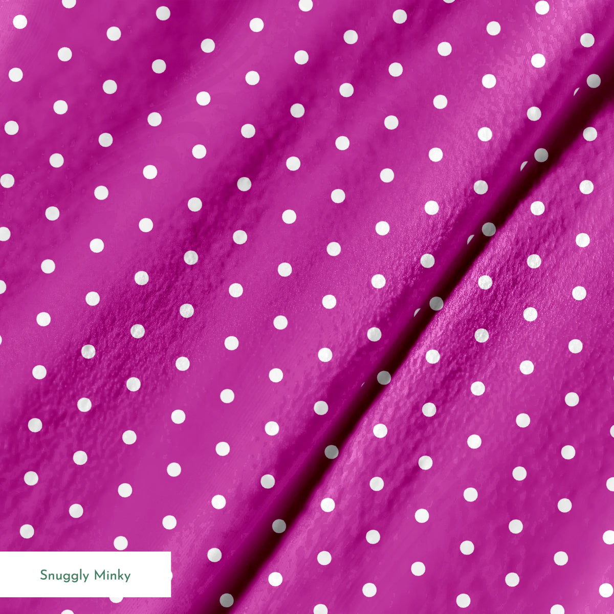 Two white circles on a purple background springs minky texture