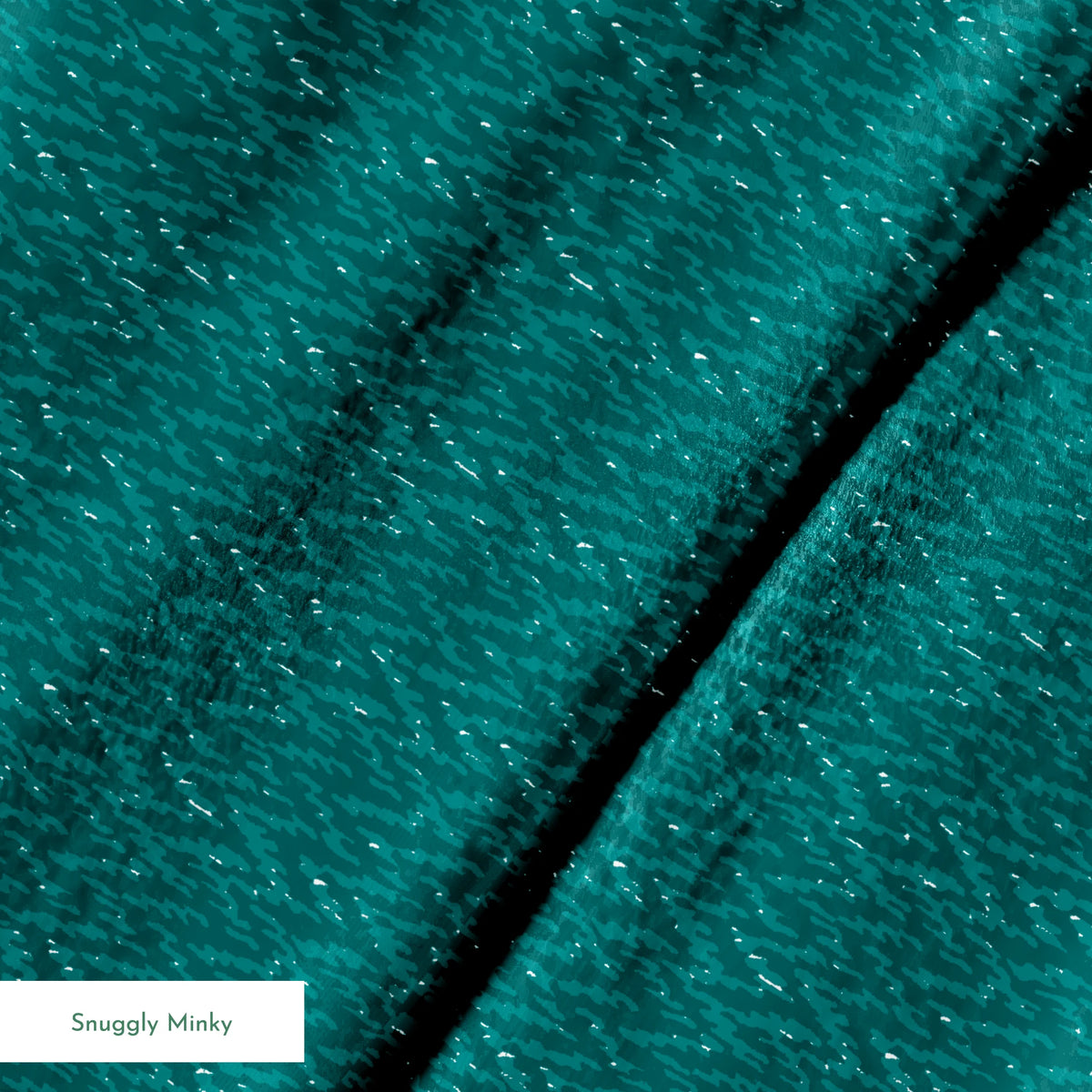 Teal textured surface with wavy vertical pattern and subtle light reflections springs minky texture
