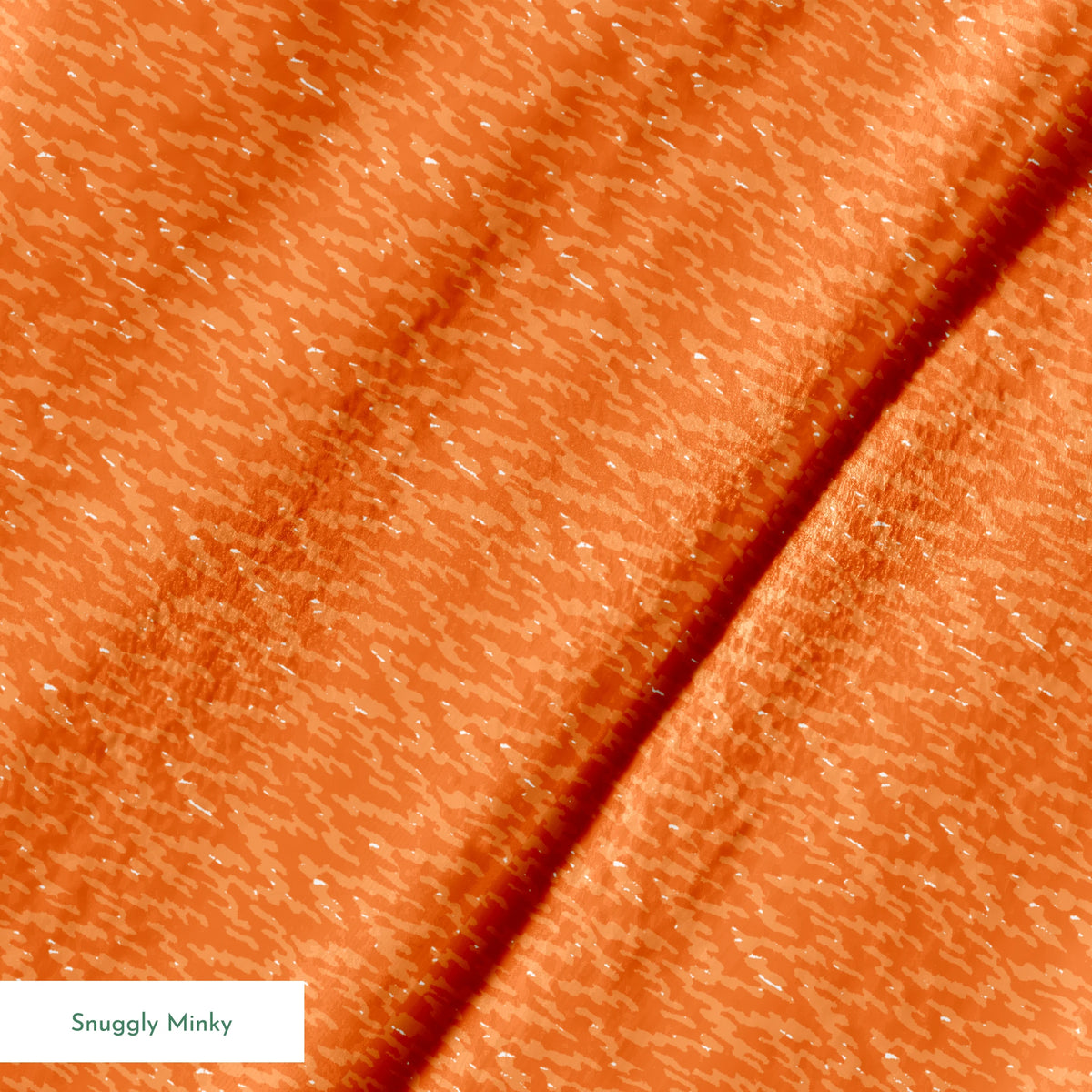 Orange textured background with vertical brushstroke pattern in varying shades of terracotta springs minky texture