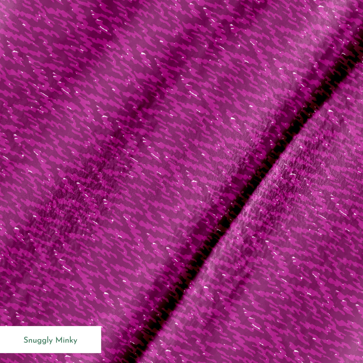 Vibrant purple textured pattern with diagonal brushstrokes and subtle shimmering details springs minky texture