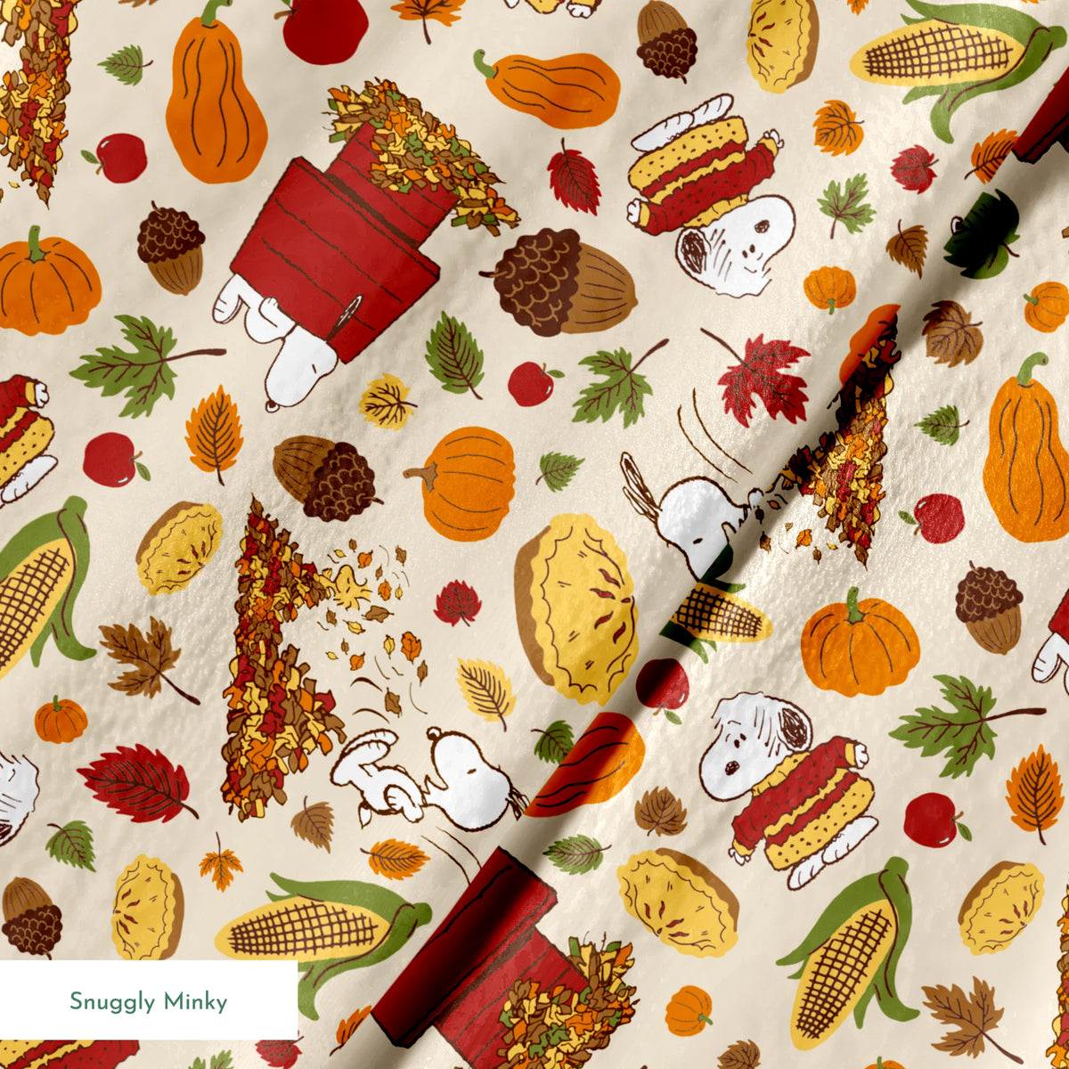 Peanuts Snoopy Fall & Food | Fabric by the Yard
