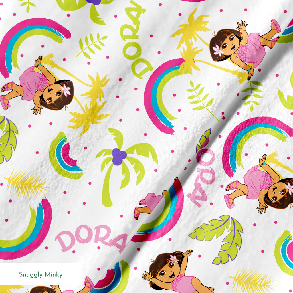 Nickelodeon Dora the Explorer Tropical Rainbow | Fabric by the Yard