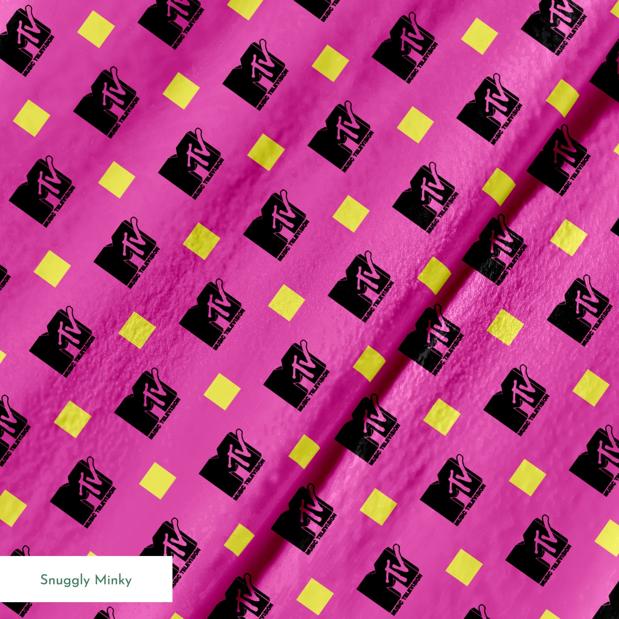 Paramount MTV  Blocks on Purple Fabric