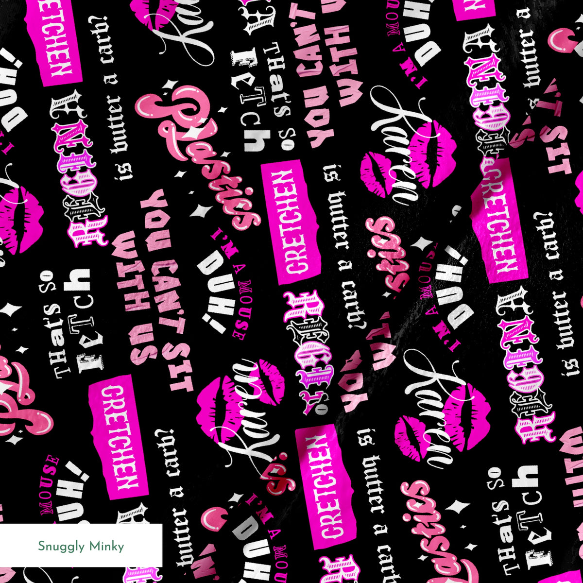 Paramount Mean Girls  The Plastics on Black Fabric