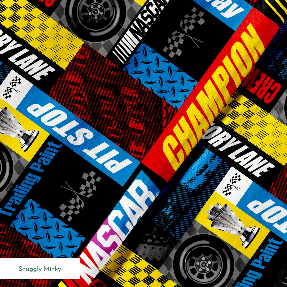 NASCAR® Retro Racing Patchwork Fabric