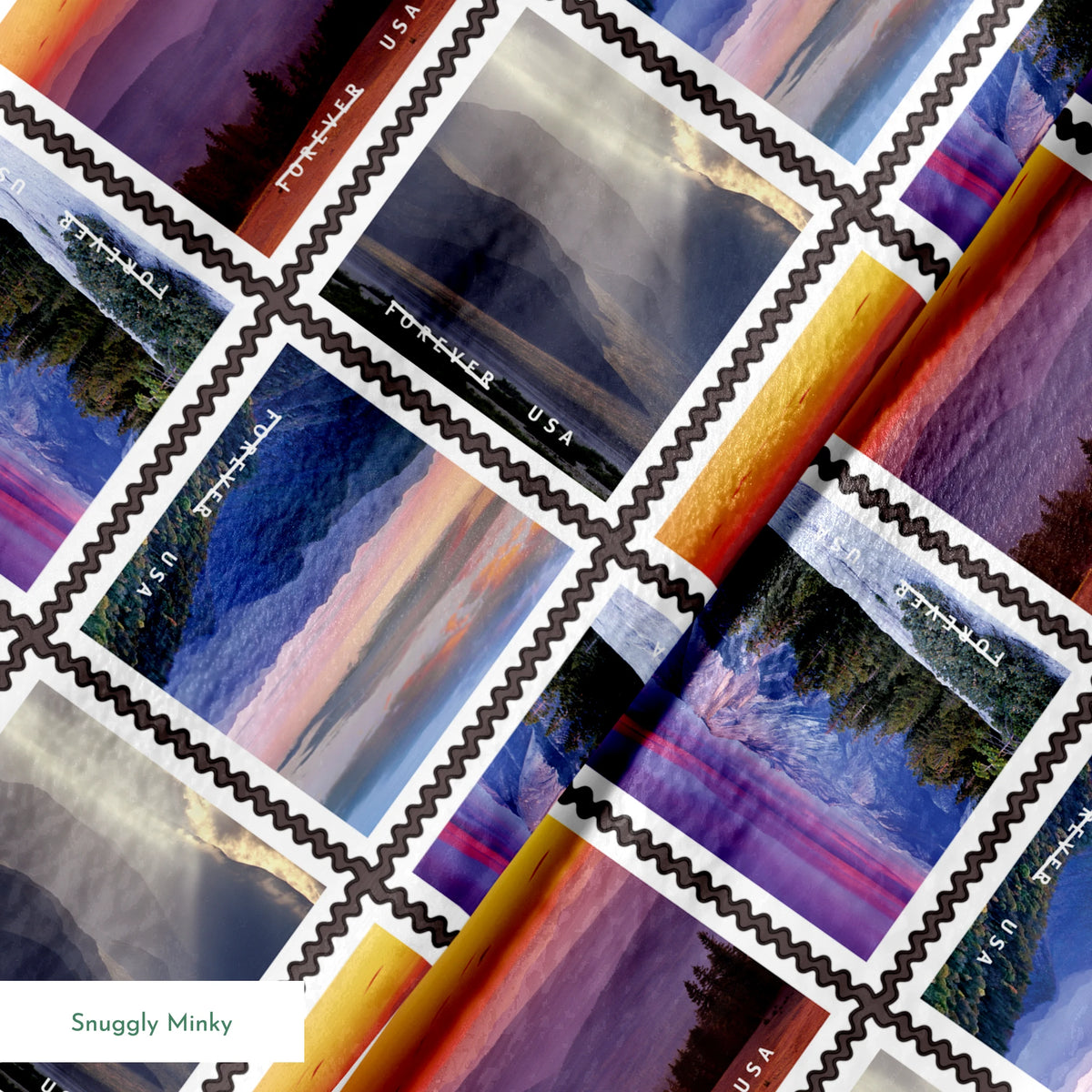 USPS Mountain Landscapes Fabric
