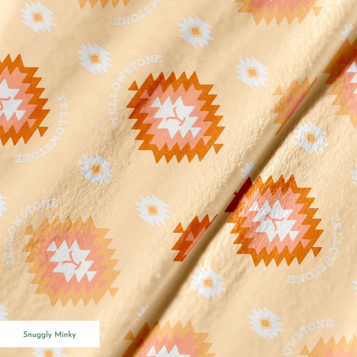 Paramount Yellowstone Tribal Medallions on Sun Yellow Fabric