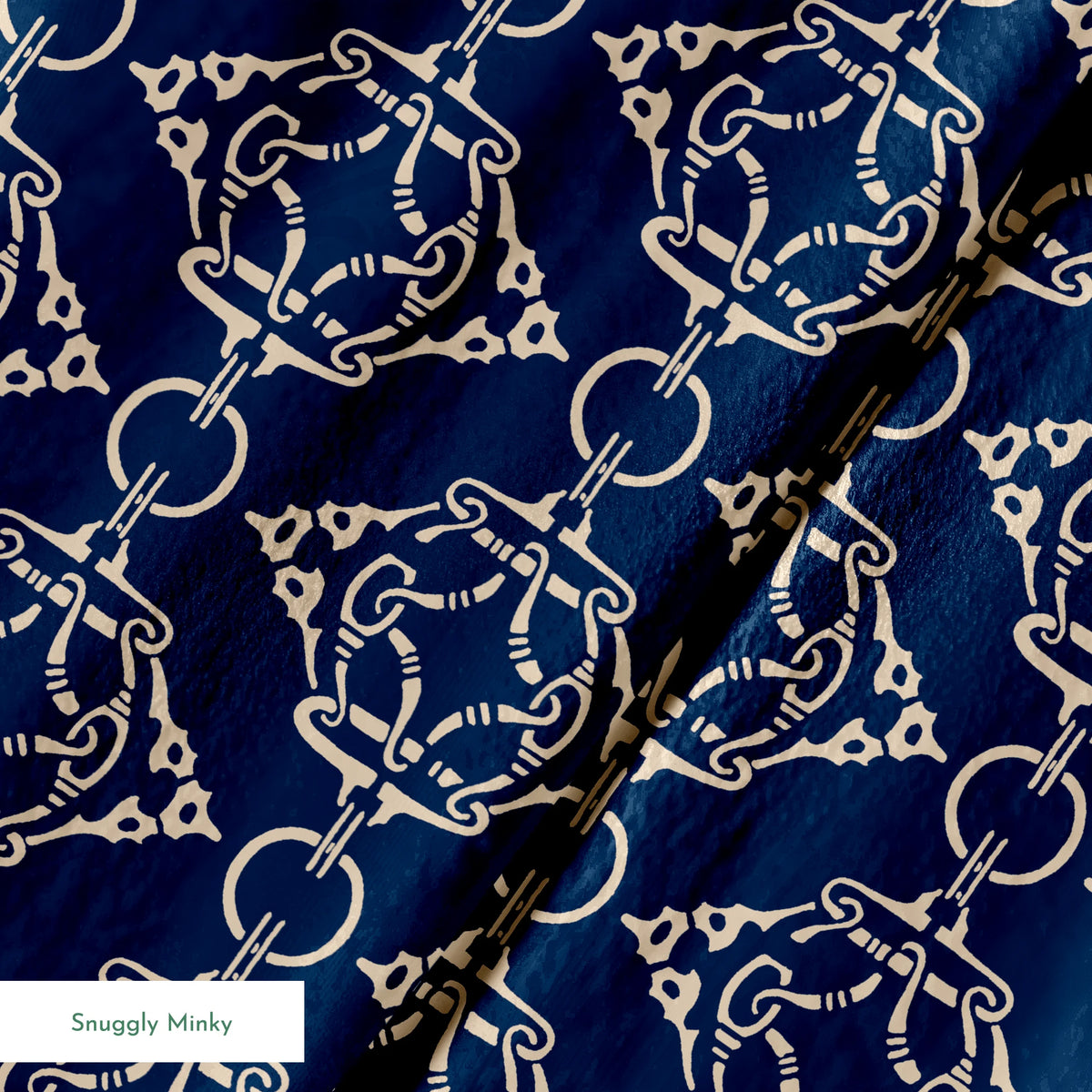 Trevi on Navy Fabric