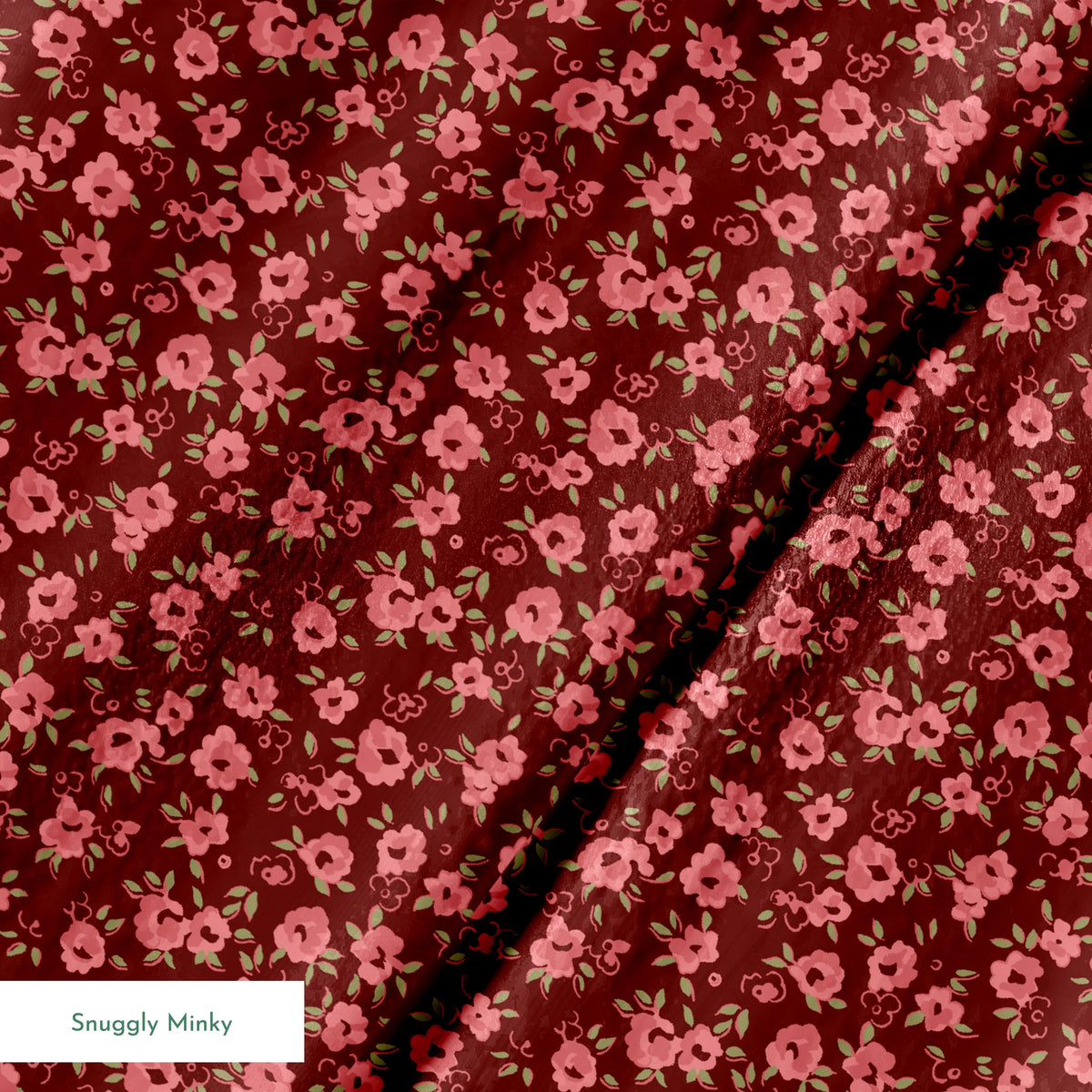 Posie on Garnet Fabric