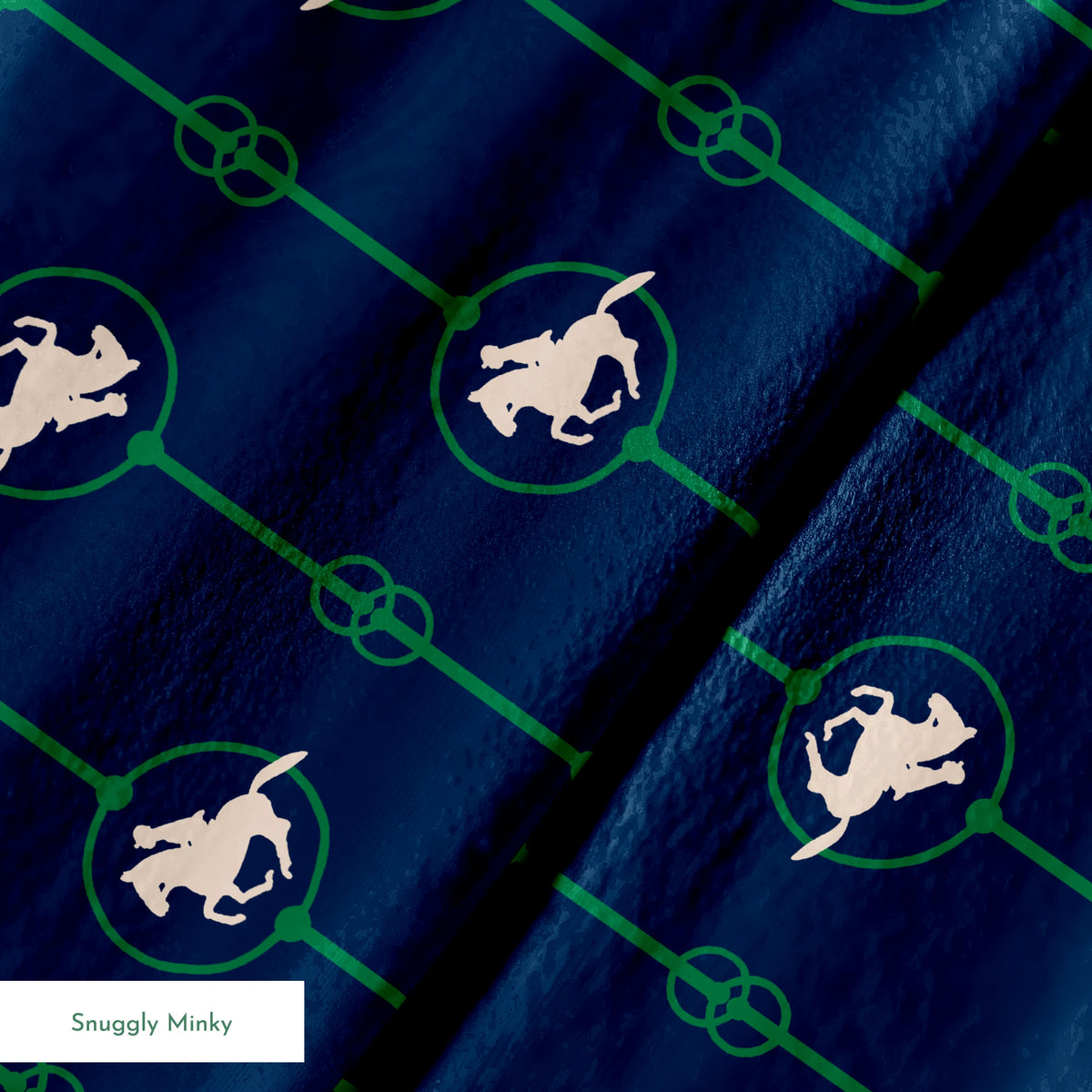 Brooks on Navy Fabric