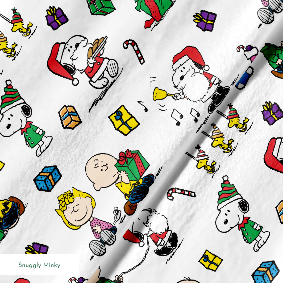 Peanuts Christmas Gift Giving Fabric